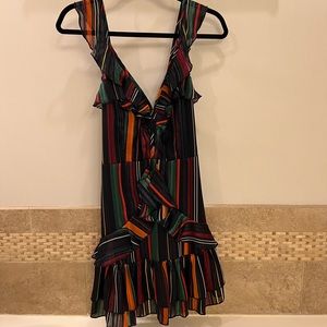 Karlie Small Ruffle Striped Dress